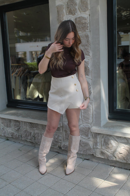 Jupe-Short Sable Doré