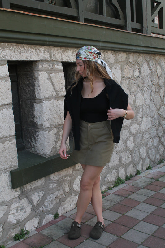 Jupe-short Kaki Vibes