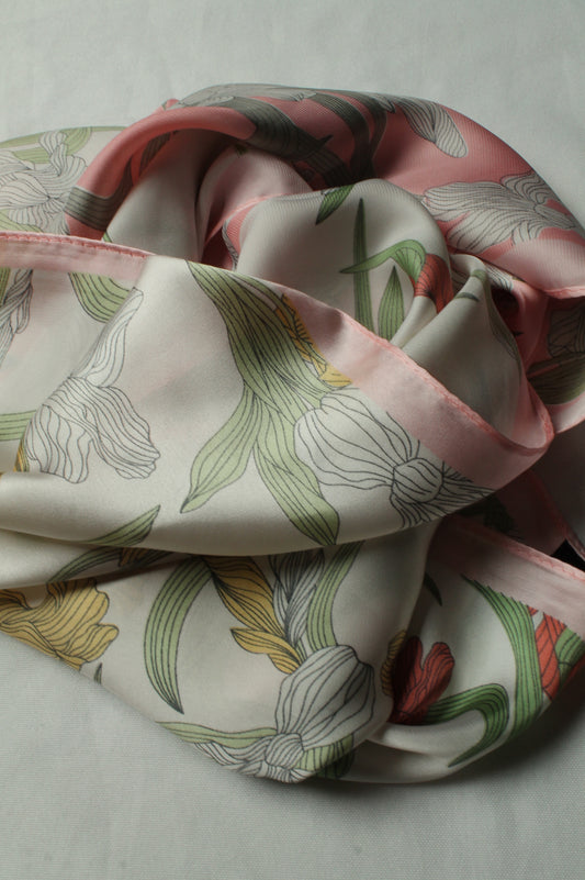 Carré Floraison Pastel