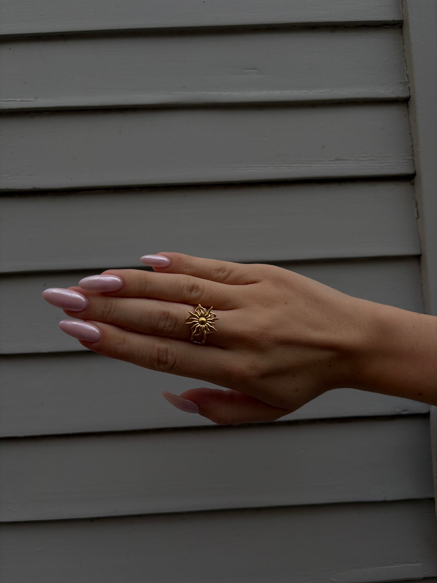 Bague Anti-Stress Soleia - Soleil Rotatif Ajustable