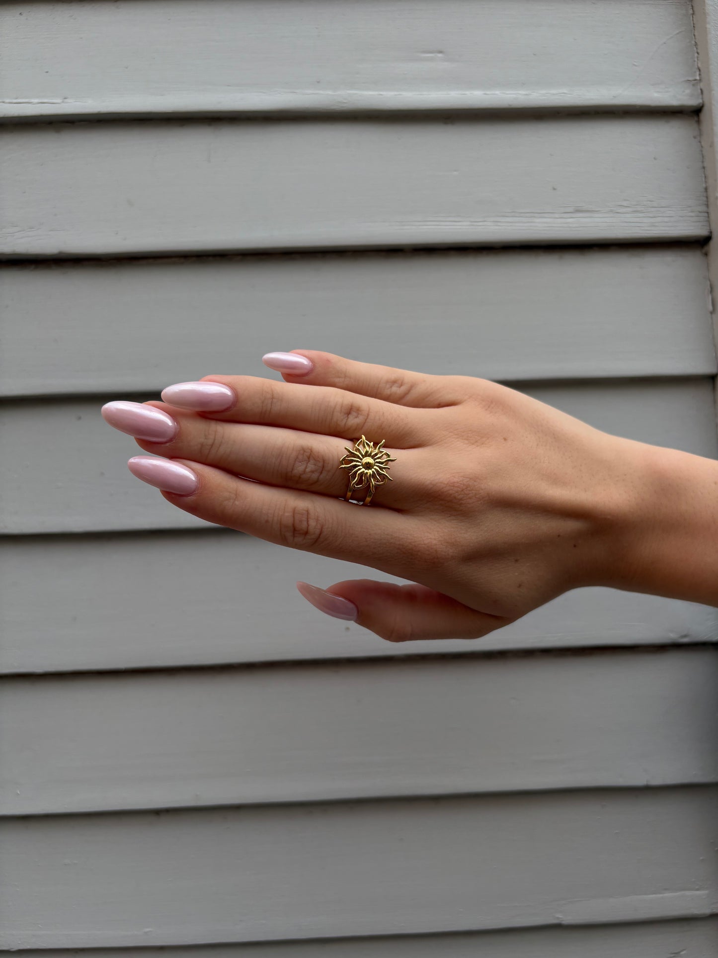 Bague Anti-Stress Soleia - Soleil Rotatif Ajustable