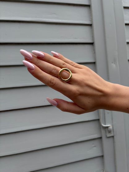 Bague Ajustable Alba - Acier inoxydable